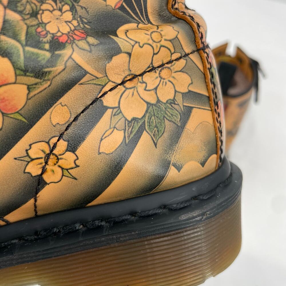 Dr. Martens x Evisu Wagara 1460 Tattoo Sleeve Japanese Koi Fish Boots Size US 7 - Picture 14 of 15